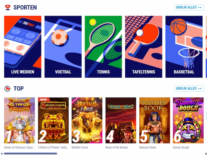 TikiTaka Casino NL TikiTaka Casino games